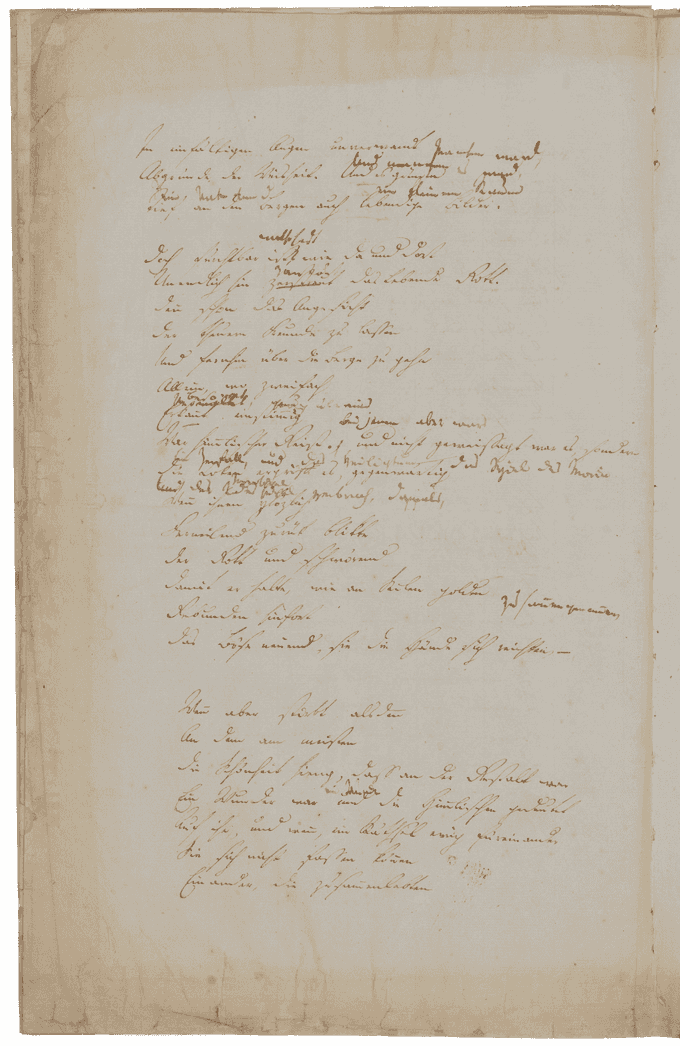 Gedichthandschrift ›patmos‹ Seite 6