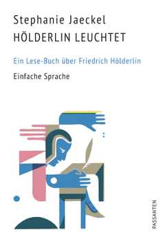Titelbild des Buches zeigt eine Illustration von Hölderlin am Schreibtisch.